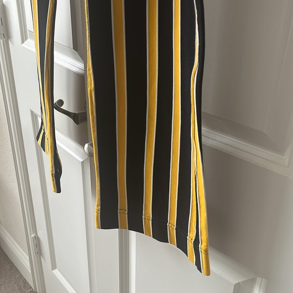 Black and Yellow Stripe Pants - Picture 3 of 3